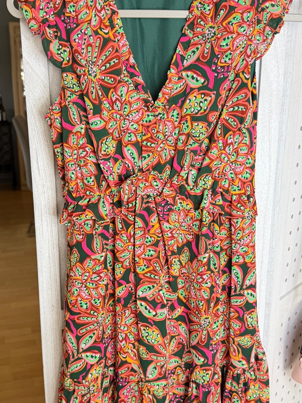 J. Crew Multicolor Floral-Print women’s dress size 00